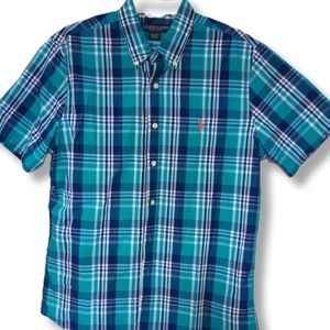 👍U S POLO ASSN Men's Plaid Shirts (M)  Short Sleeve Excellent Condition